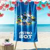 ASTRO BOT Aufdruck Strandtuch, Großes Weiches Schnelltrocknendes Handtuch für Strand Camping Schwimmen