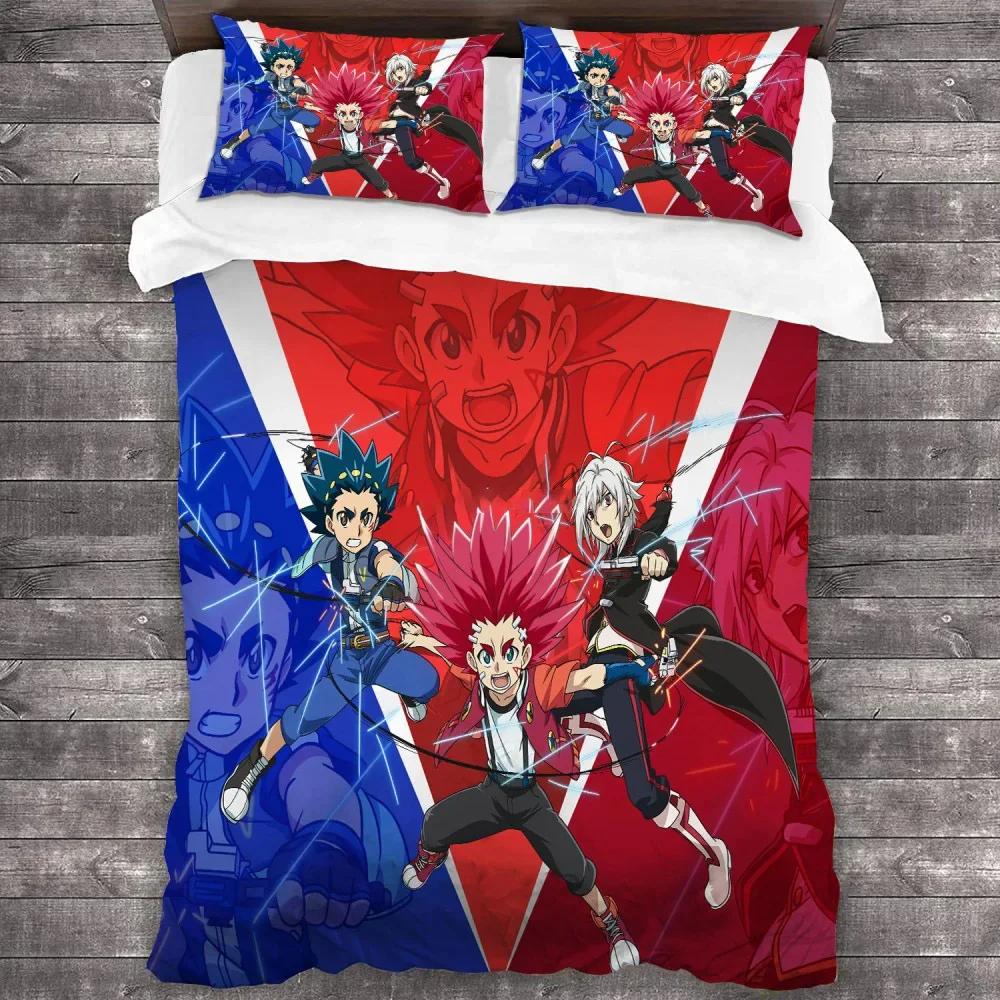 

Warm Elegant Anime Beyblade Burst Bedroom Covers Size Home Textile 2 3PCS Single Twin King Comforter Quilt Comforter (quilt)-EU Single(135*200cm)3pcs