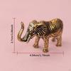 Elephant Statue Animal Sculpture Crafts Creative Decorative Antique Ornament Brass Figurine for