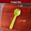 ZISIZ Disposable Plastic Cake Fork and Spoon Set
