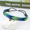 Boho Colorful Braided Headbands Vintage Non Slip Elastic Bandanas Hairband For Girls Summer Beach Party Hair Accessories