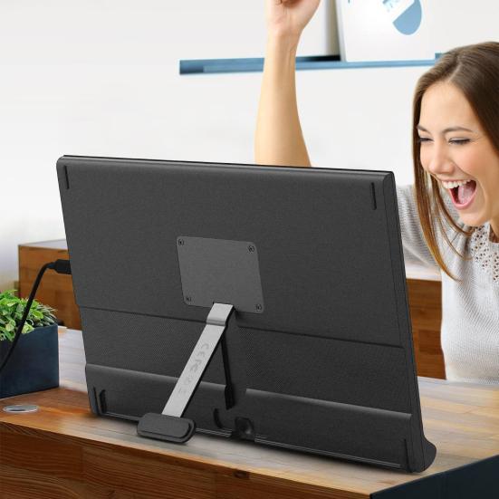 15.6-inch FHD IPS Laptop Expansion Screen 1080P High Clarity Portable School Work Entertainment Expansion Screen with Holder