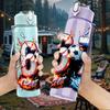 1PC Abstract Number Sixty Seven Art 750ml Color Plastic Sports Water Bottle Leakproof Flip Straw Lid Suitable for Sports Office Home Use