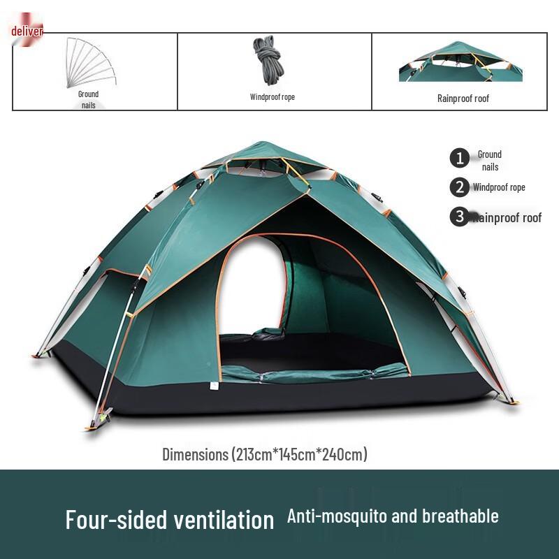 Makizaza Automatic 2-Person Alpine Camping Tent