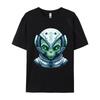 Alien Pilot T-Shirt Einfacher Stil Herren Entspannte Passform T-Shirt Oberteile T-Shirts Rabatt Lässige Grafik-T-Shirts Dropshipping