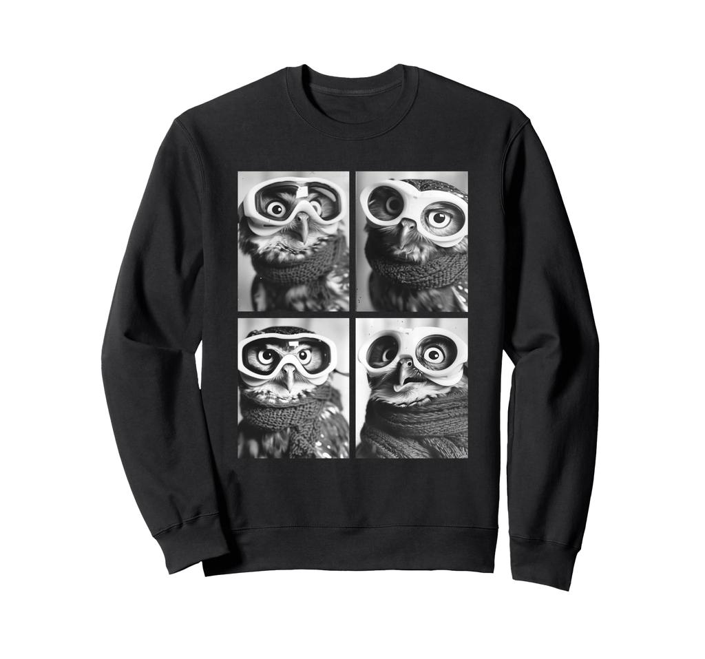 Cute Owl Snow Funny Forest Animal Winter Sweatshirt Goggles,