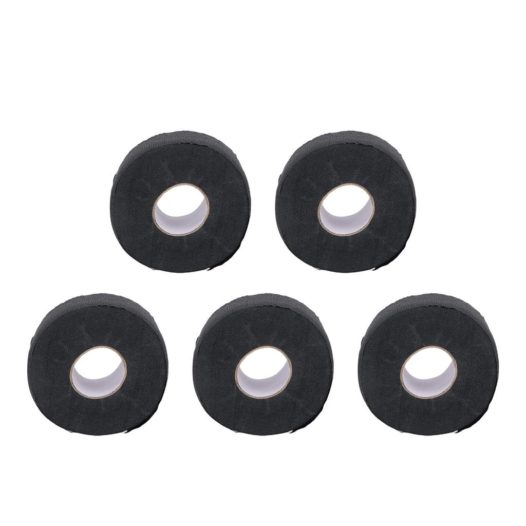 5 Rolls Paper Barber Neck Strips Disposable Self Adhesion Stretchy Neck Band for Haircut Black