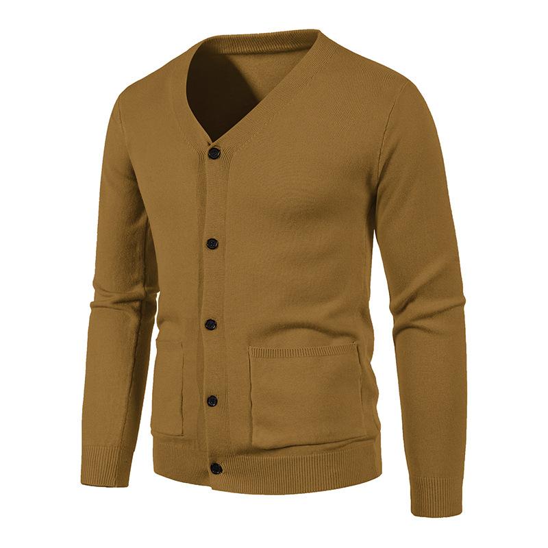 Frühling und Herbst Strickwaren Herren koreanischen Stil Mode lässig All-Match-Außenpullover Mantel Herren dünne Jacke