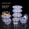 Disposable Round Food-Grade Plastic Bowls with Lids, 360ml (600 Count)