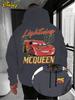 2025 Disney Cars Lightning McQueen Hoodie Loose Hoodie Sweatshirt Birthday Gift for Disney Pixar Cars Fans