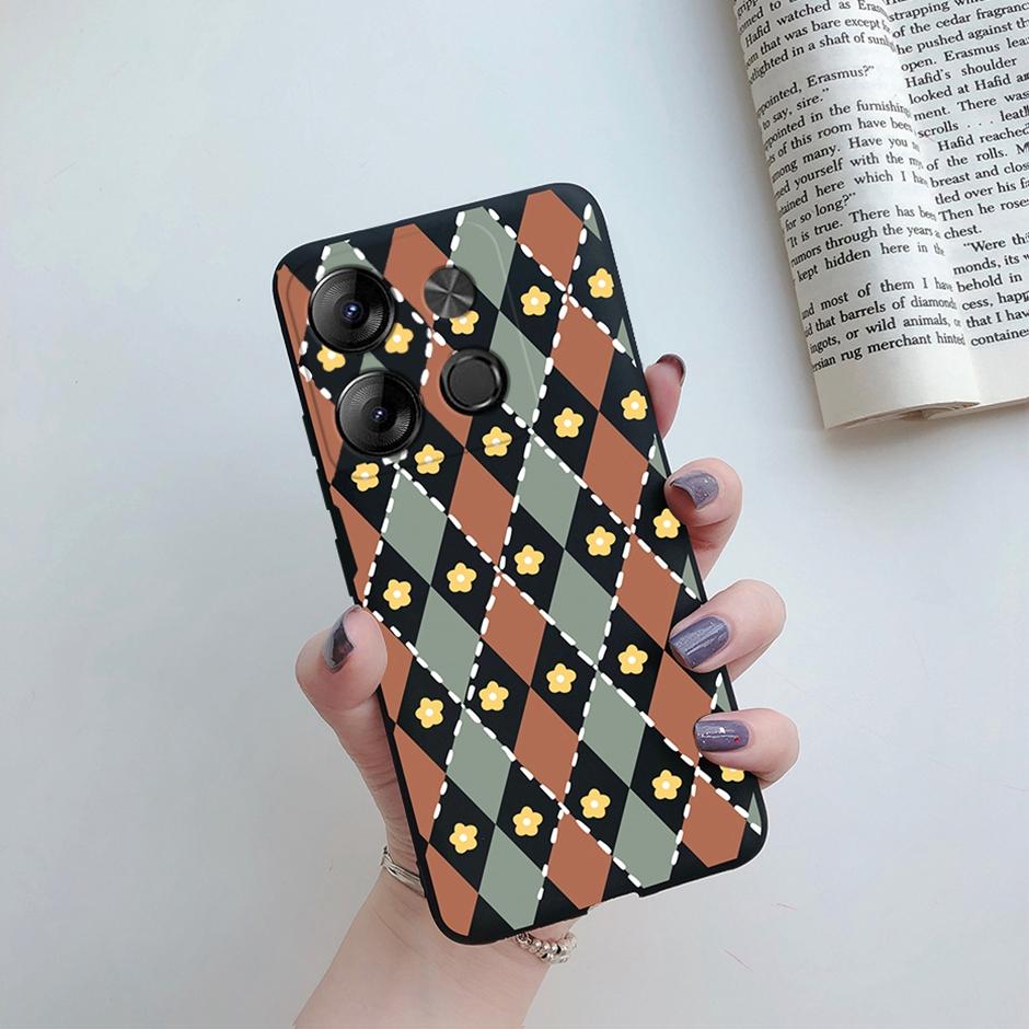 

For Tecno POP 7 POP7 Pro Case BF6 BF7 Soft Silicone Daisy Shockproof Phone Cover for Tecno Spark GO 2023 SparkGO Bumper Fundas Tecno Pop 7 Pro