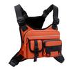Splashproof Fishing Chest Bag with Reflective Strips Outdoor Fishing Travel Sports Bags Chest Pack for Men Women Portable