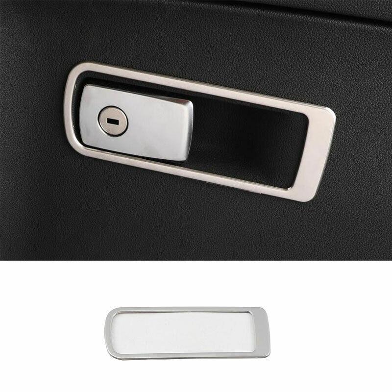For BMW X3 G01 X4 2018- Silver Steel Co-Pilot Storage Box Handle Bowl Trim