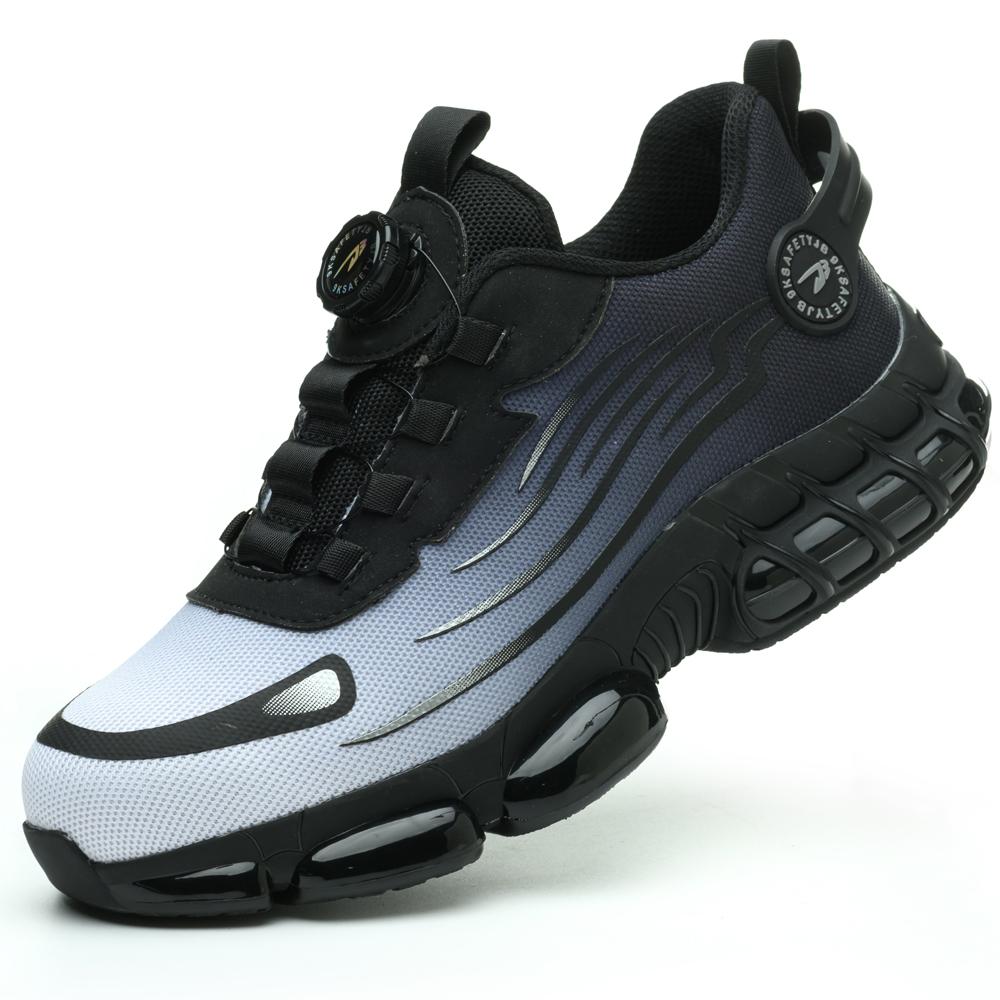 Rotating Button Safety Shoes Men Puncture-Proof Work Sneakers Protective Shoes Brand Indestructible Steel Toe Shoes Work Boots