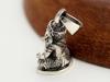 Ganesha Indian God Amulet Good Luck Sterling Silver 925 Pendant for Men and Women