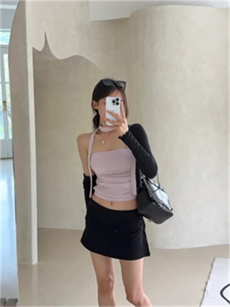 Korean Dongdaemun Spring/Summer Slim A-line Skirt Shorts