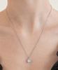 Tatiana Halo Cushion Cubic Necklace Nz2552