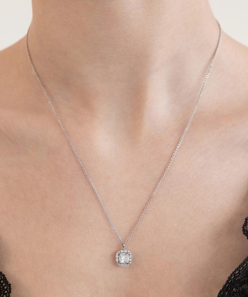Tatiana Halo Cushion Cubic Necklace Nz2552