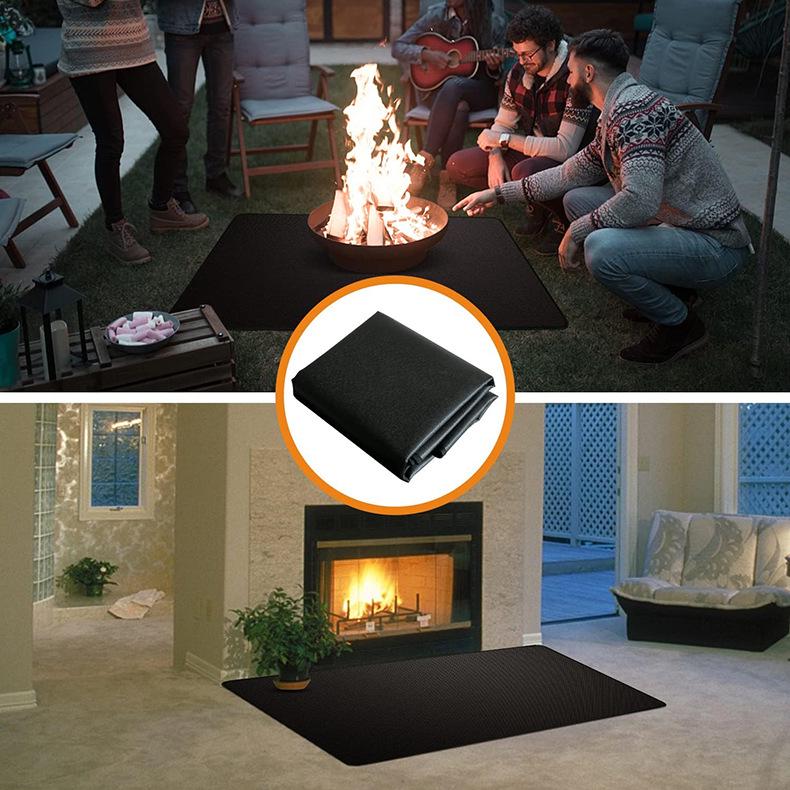 High-Temp Fireproof BBQ Grill Mat for Outdoor Use