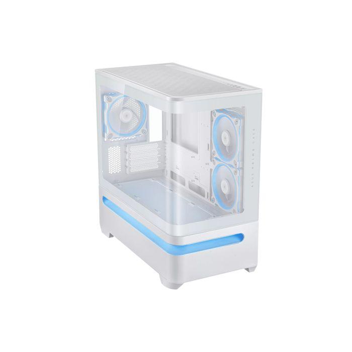 PC-Gehäuse - ASUS - Prime AP202 TG ARGB - Weiß - Micro-ATX - 3 vorinstallierte ARGB-Lüfter