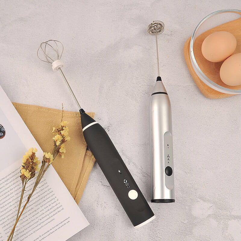 Rechargeable 3-Speed Egg and Milk Frother Mixer