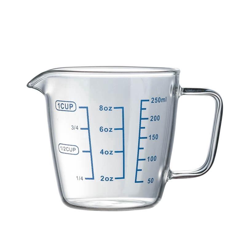 Heat Resistant Borosilicate Glass Measuring Cup with Scale Child Milk Cup