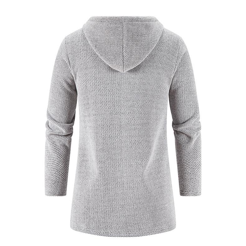 Men's 2024 Autumn/Winter Fleece-Lined Chenille Knit Cardigan & Trench Coat