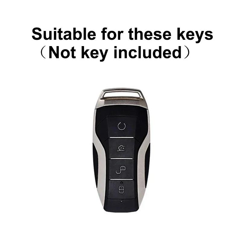 Alloy Car Key Case Cover Holder For Byd Second Song Pro Tang Dm Qin Plus Max Yuan Generation Atto 3 Han Ev Dolphin Accessories