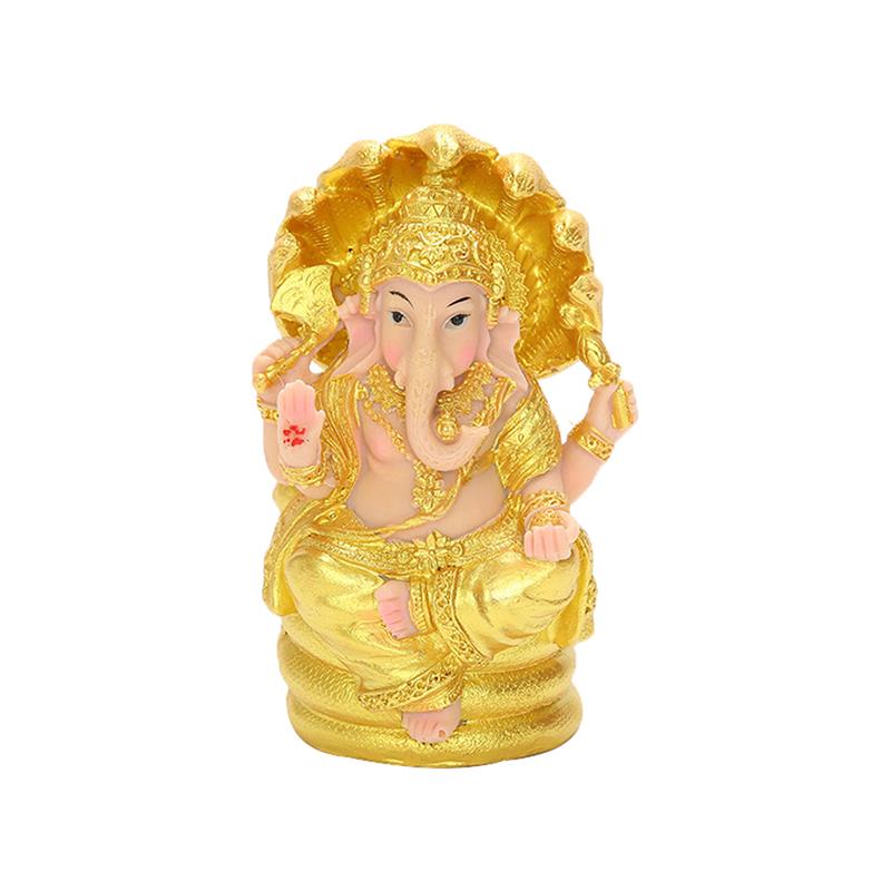 

Золотая статуя Будды Ганеши, скульптура Бога-слона, фигурки Ганеши 1 pcs