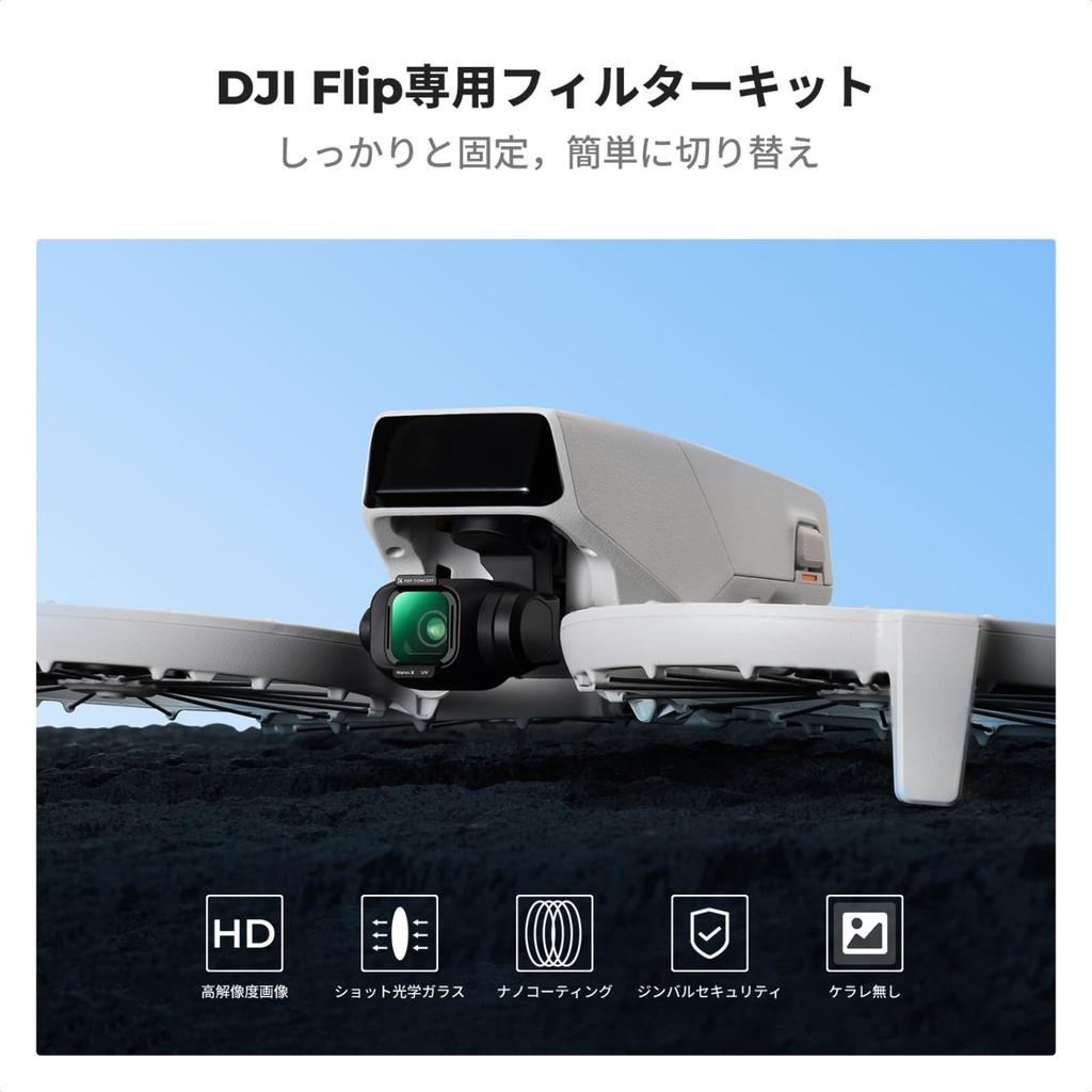 Concept DJI Flip exclusive filter set ND filter Neutral density filter CPL filter Polarizing filter UV filter Protective filter AGC optical glass nano