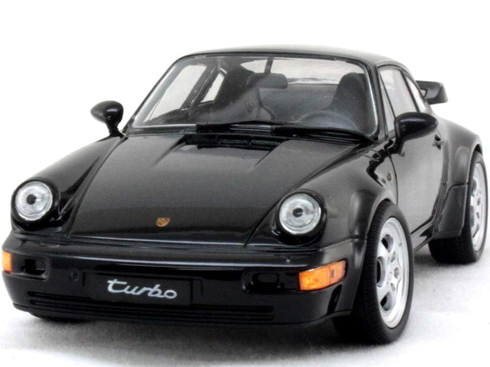 

Willy Porsche 911 Turbo Race Sports Car Diecast Model Scale (964) (Black) 1/24