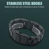 Smartwatch Adjustable Band Straps Wristband Bracelet Wear Resistance Unisex Waterproof with Double Press Fold Over Clasp