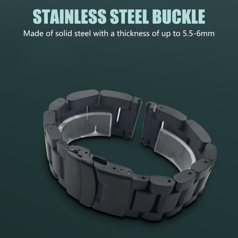 Smartwatch Adjustable Band Straps Wristband Bracelet Wear Resistance Unisex Waterproof with Double Press Fold Over Clasp