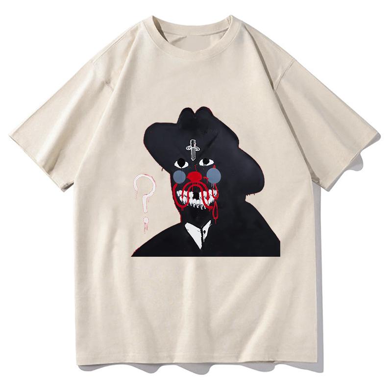 21 Savage WAS IST MIT DEN STRASSEN passiert Print T-Shirt Album T-Shirts Kurzarm Baumwolle Herren T-Shirts Unisex Locker Unisex Unisex T-Shirts