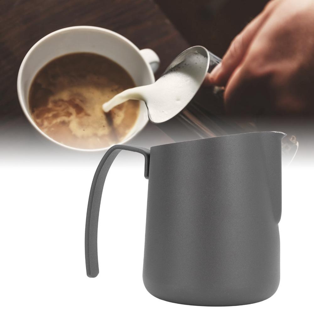 Clear Scale Coffee Steaming Pitcher Slant Spout Latte Art Pitcher Cappuccino Making