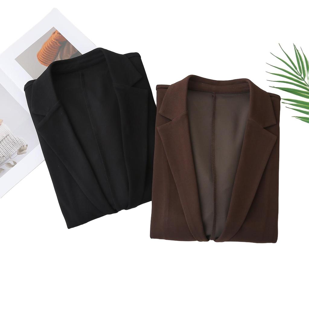 2026 Spring/Autumn Plus Size Women's V-Neck Cardigan Slimming Suit Top