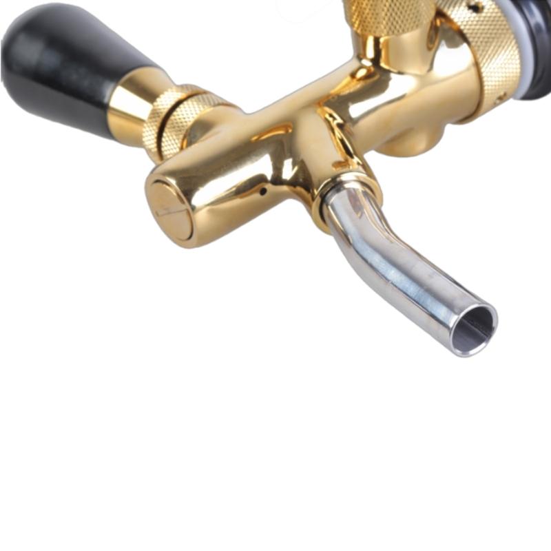 Brass Beer Faucet Adjustable Beer Tap Adjustable Beer Kegs Tap Full Control for Bar Hotel Festivals and Parties