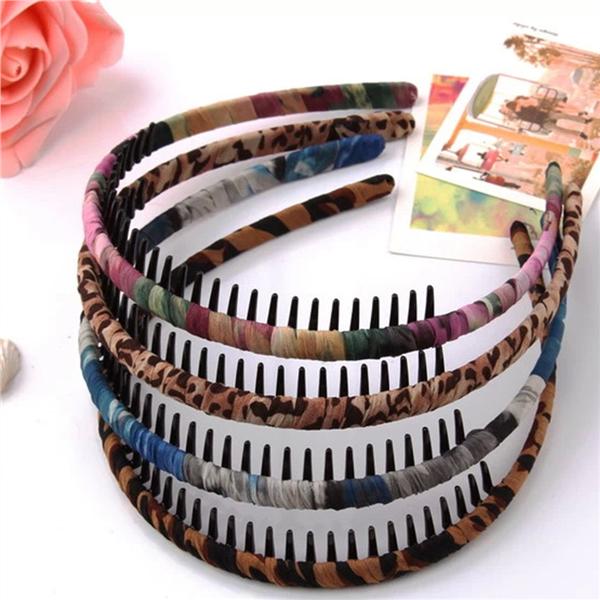 Buy 12pcs Toothed Hairhoop Headband Teeth Comb Twining Round Hair Hoop