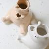 Cute Ceramic Bear Vase Hydroponic Vase Desktop Ornament Home Decor Garden Decoration