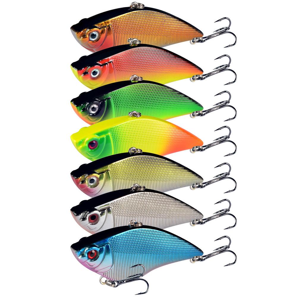 1PCS Hard VIB Fishing Lure 7cm 16g Plastic Artificial Bait Treble Hooks Peche Bass Pike Trolling Pesca Fishing Tackle