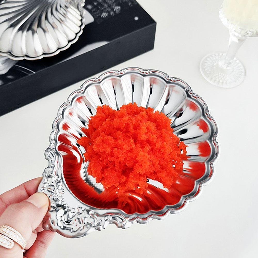 Piatto da Dessert Vintage a Forma di Conchiglia Piatto a Forma di Conchiglia Vassoio Porta Gioielli Decorazione da Tavola