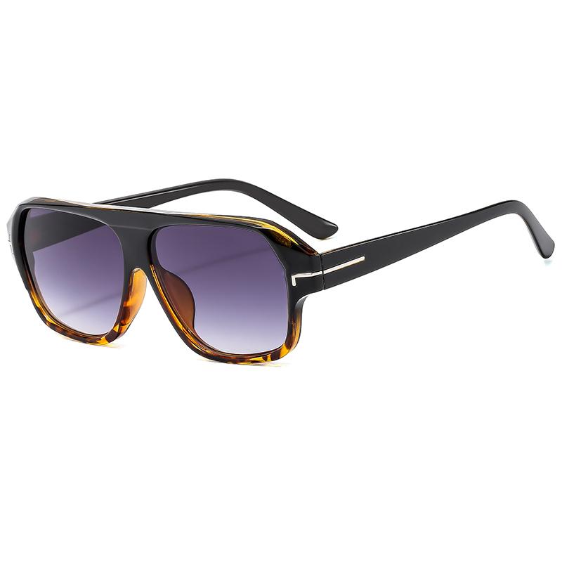 STORY Classic Square Sunglasses Men Women Luxury Brand T Design Fashion Blue Lens Oversized Pilot Sun Glasses 3793N