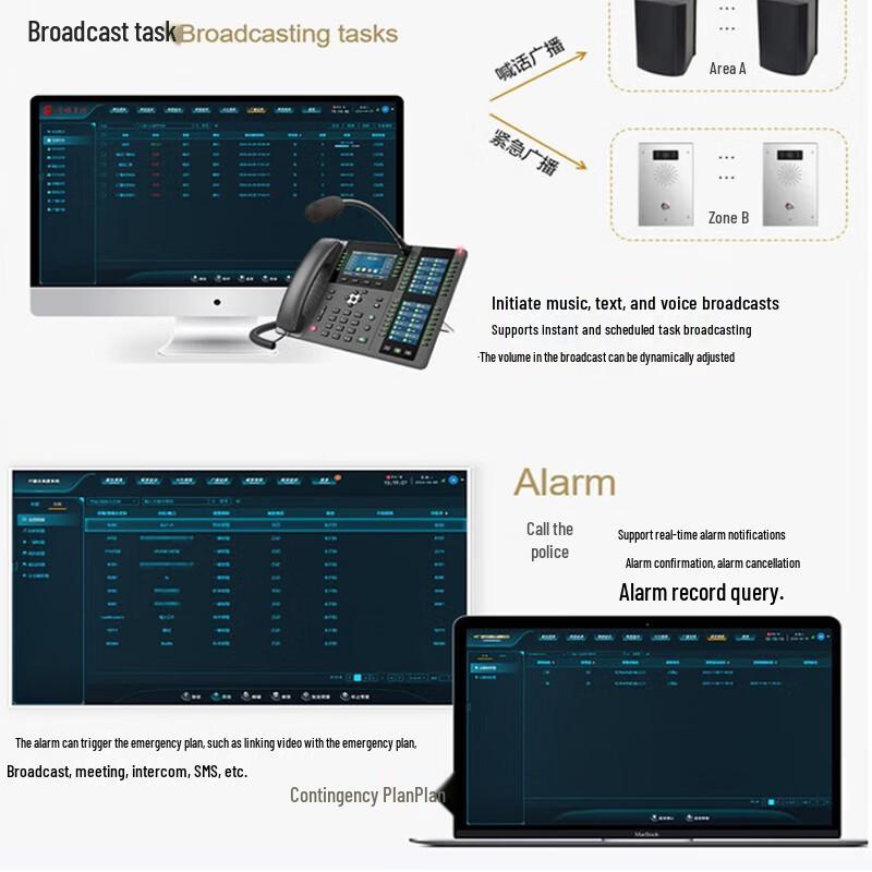 Hust SI-213S1 SIP Dispatch Workstation Phone (CN version)