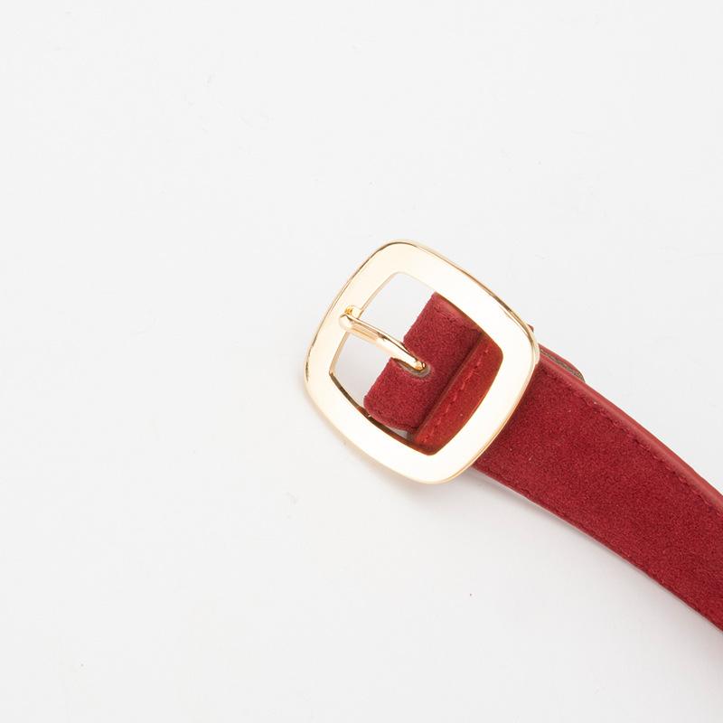 Vintage Damen Gürtel Leder Matt Wildleder Dekoration Mit Rock Jeans Gürtel Damen