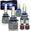 Lights Bulbs For Chevy Blazer 2000 2001 2002 2003 2004 2005, High Beam Low Beam And Fog Light Bulb Set, 6500K White Light, 500% Brightness, Plug And
