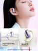 Wopin Open-Ear Clip Bluetooth Earphones: Wireless Noise-Reducing, Compatible with Apple & Huawei for Sports and Cycling Calls
