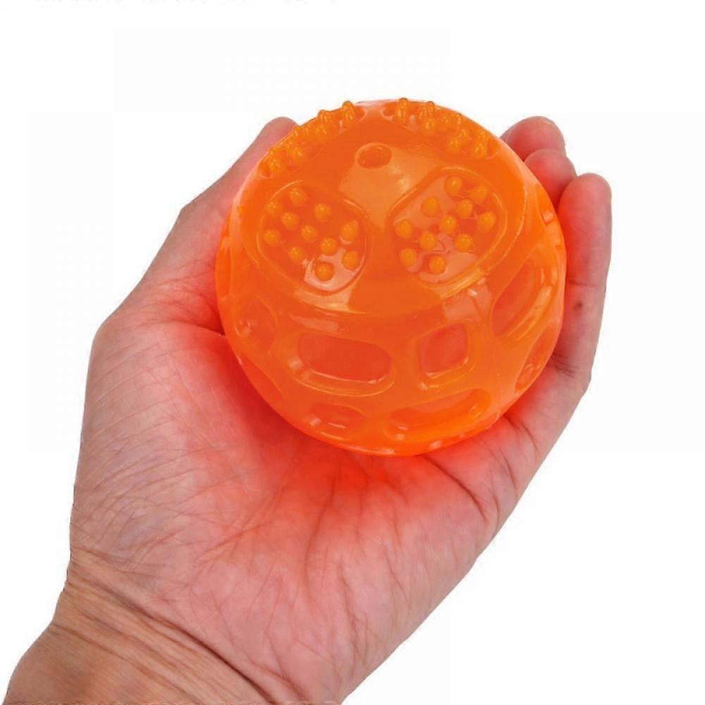 Hund quietschende Ball, Haustier Quietsch Kauspielzeug Bälle aus Gummi für Kleine Große Hunde Unzerstörbar Bewegung Training Spielen