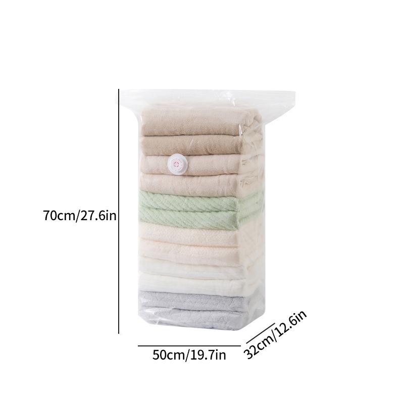 Compression Storage Bag Reusable Space Saver Bag for Clothes Quilt Storage Bag Wardrobe Transparent Large Travel Packing Bag