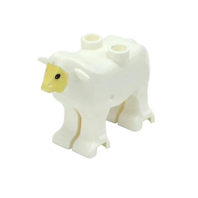 City Animal Building Block Figures Eagle Owl Goat Crocodile Dog Lion Cheetah Parrot DIY Farm Street View Accessories Bricks Gift