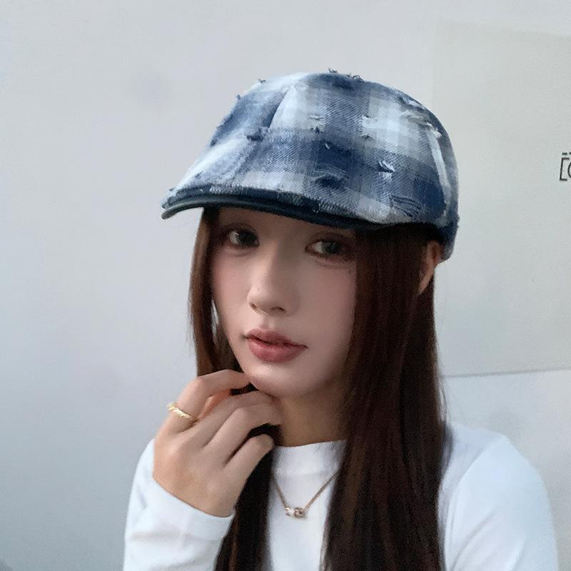 Retro Anti-duck Tongue Beret Children Summer Painter Newsboy Hat Simple Versatile Face Small Forward Hat